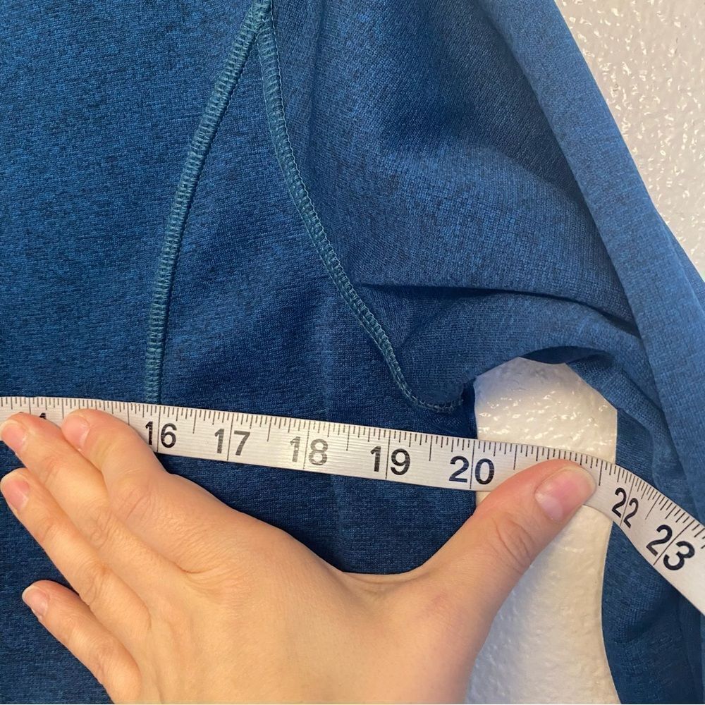 Carhartt womans fleece lined zip up jacket embroidered logo front teal blue M - Picture 8 of 13